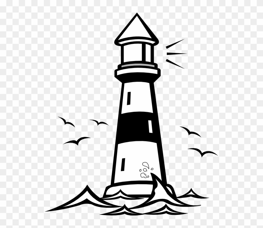 Lighthouse Clipart Black And White - Lighthouse Clipart Black And White #178455