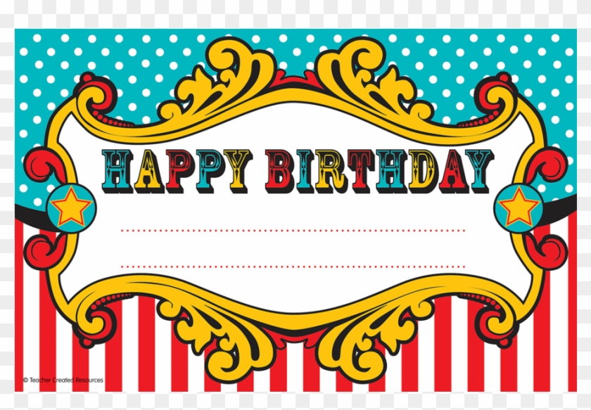 Tcr5806 Carnival Happy Birthday Awards Image - Carnival Happy Birthday #994633