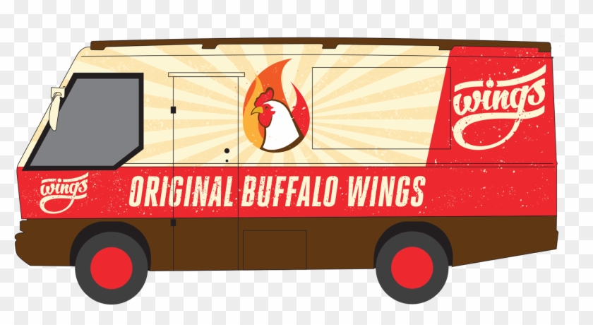 40 Most Creative Food Trucks 1 Design Per Day Design - Chicken Wings #994679