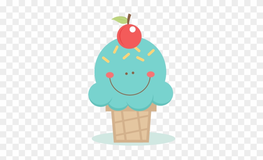 Cute Ice Cream Cone Svg Scrapbook Cut File Cute Clipart - Ice Cream Cute Clip Art #994681
