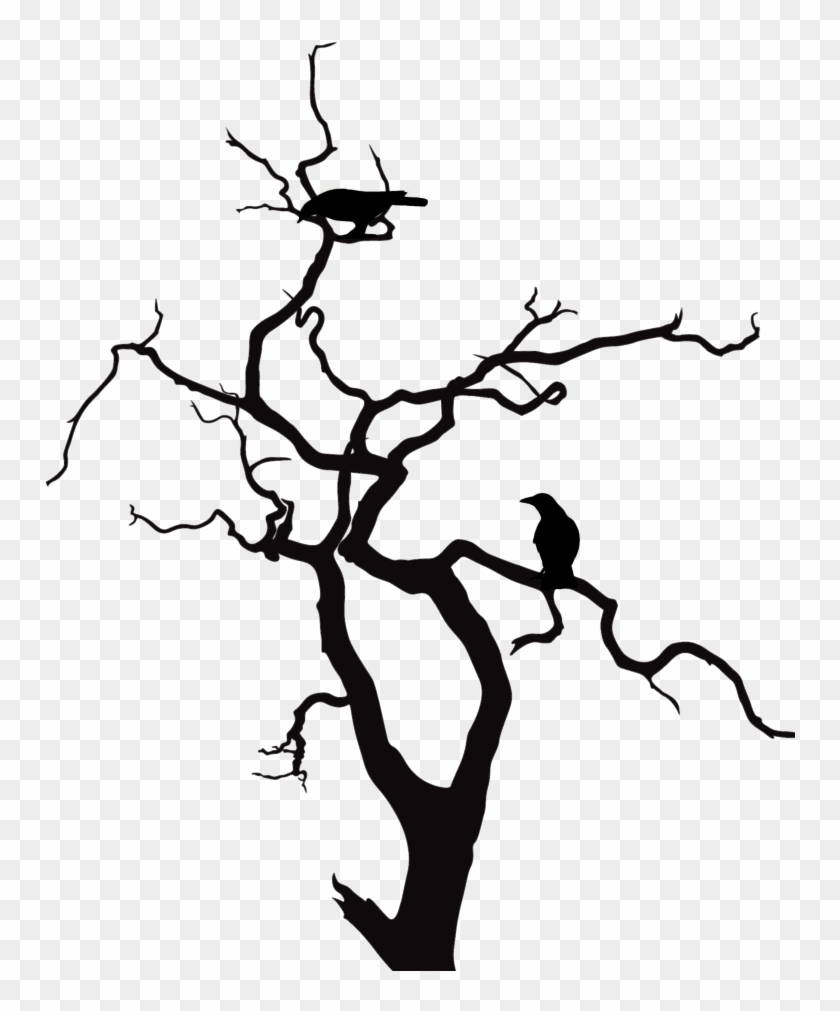 Silhouette Tree Art Clipart Best The Nightmare Before - Creepy Tree Silhouette Png #994777