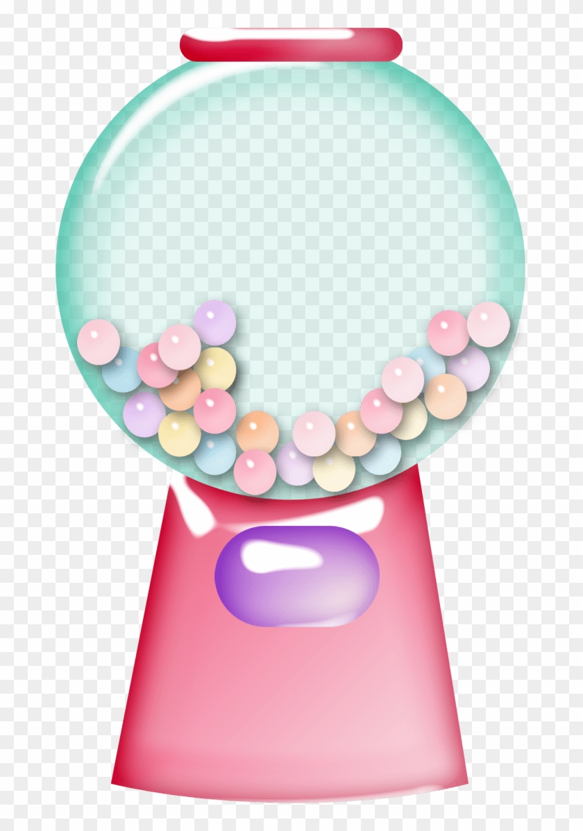 Candy Jars Clipart 4 By Christine - Pink Gumball Machine Clip Art #994887
