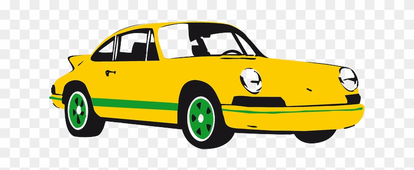 Car, Porsche, Sports Car, Yellow - Car Clipart Png #994905