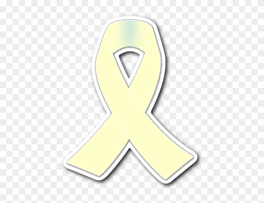 Cream Awareness Ribbon - Awareness Ribbon #994969