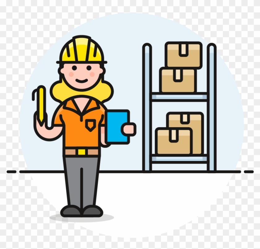 45 Warehouse Worker Female Caucasian - Logistics #994978