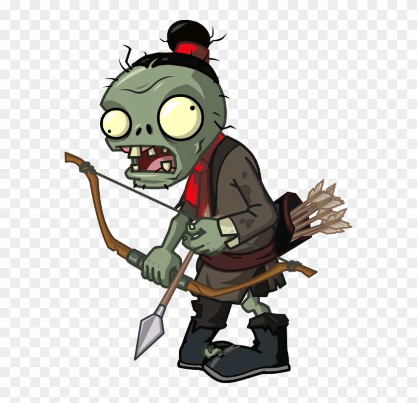 This High Quality Free Png Image Without Any Background - Plants Vs Zombies 2 Archer Zombie #995147