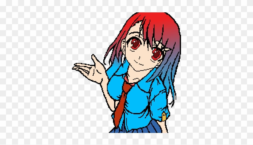Anime Girl - Anime Girl Pixel Art #995215