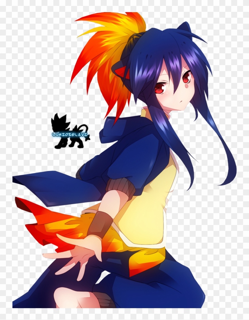 Anime Girl Render 10 By Luxio56lavi - Pokemon Gijinka Girl #995249