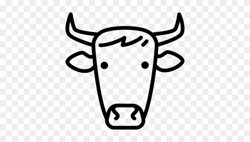 Cow Head Vector - Cow Head Vector Png #995328