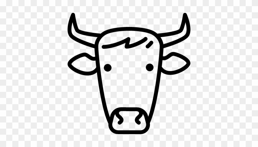 Cow Head Vector - Cow Head Vector Png #995328