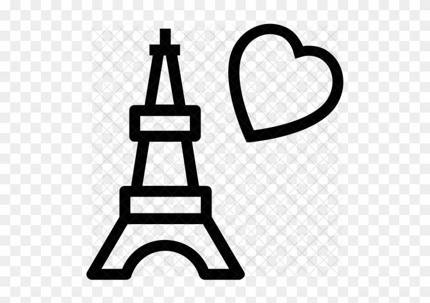 Eiffel Tower Icon - Stock Illustration #995467