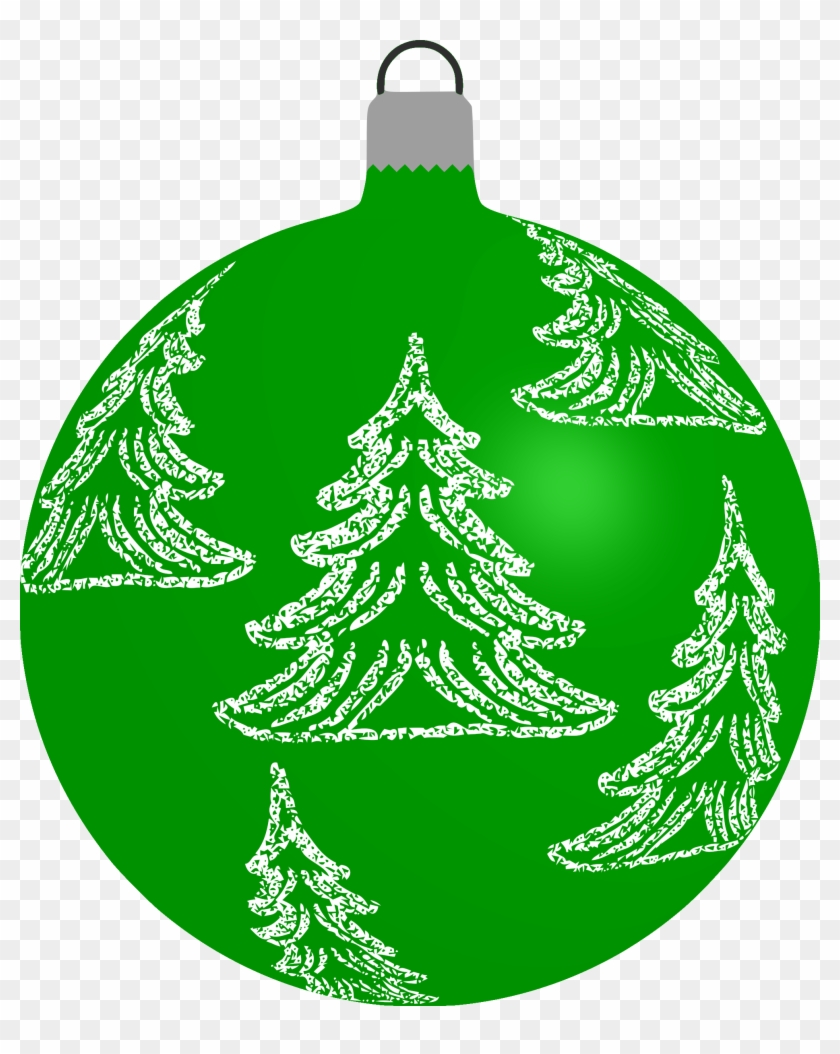 Green Christmas Ball - Christmas Bauble Clipart #995537