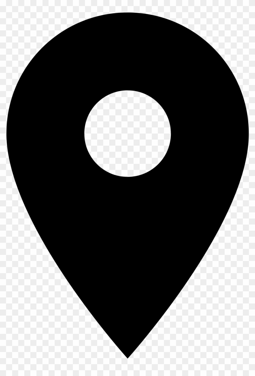 Map Marker Pin Icon Symbol Vector Black - Location Icon Small #995570