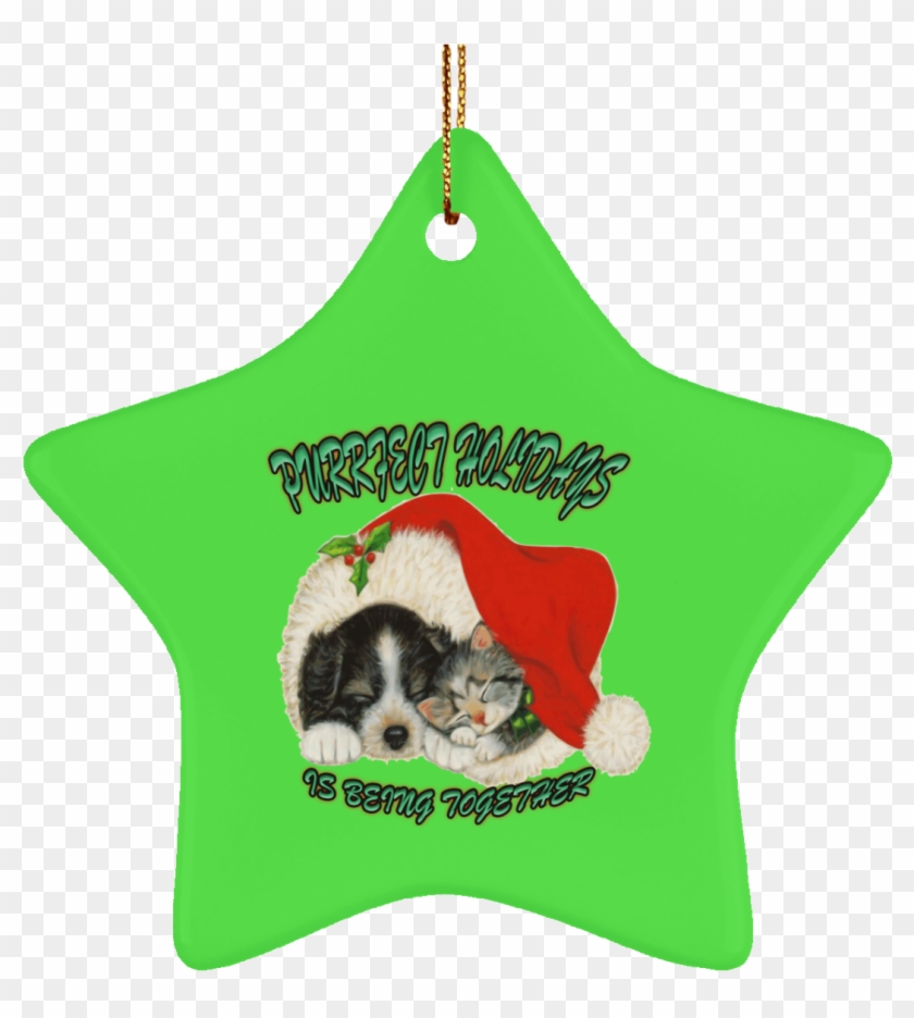 Cat Christmas Ornaments Dog And Santa Hat Tree - Dog And Cat Christmas #995601