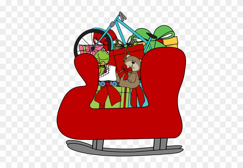 Santa Sleigh Filled With Toys - Santa's Sleigh With Toys #995614