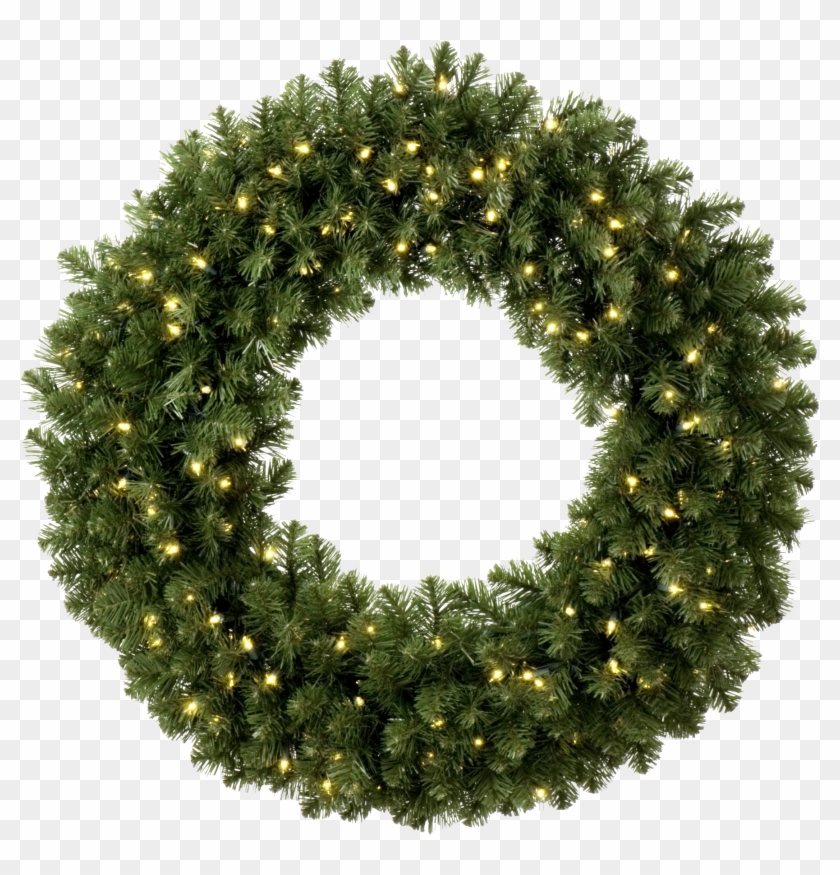 Wreath Clipart Light Png - Pre Lit Outdoor Christmas Wreaths #995670