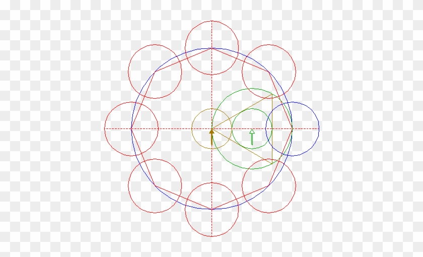 Copy Circle 8 To The Center Of Circle - Circle #995760