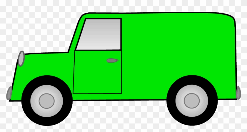 Green Delivery Truck Clipart - Green Van Clipart #995801