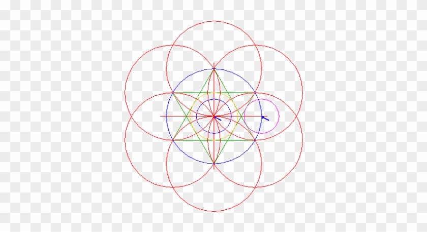 Copy Circle 5 To The Center Of Circle - Circle #995858