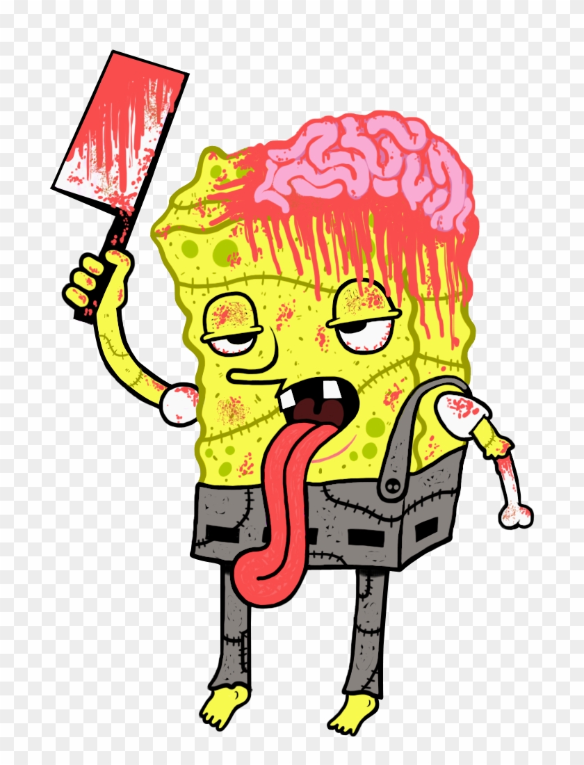 Sponge - Spongebob Zombie Png #995869