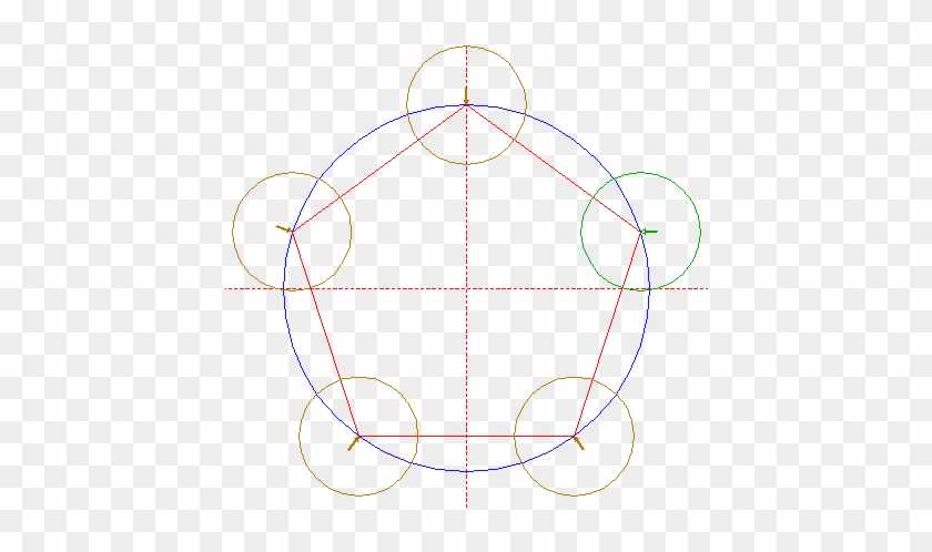Copy Circle 3 Four Times, To The Other Angular Points - Circle #995894