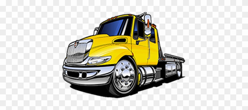 Best Towing Company In Long Beach - Flatbed Tow Truck Vector #995967