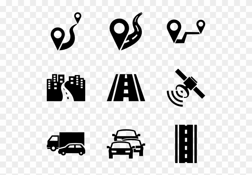 Roads 80 Icons - Road Vector Icon #996068