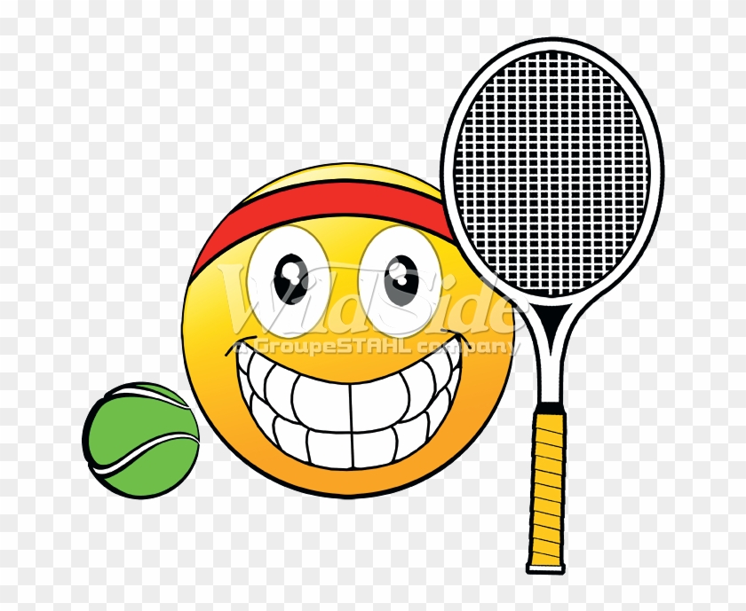 Emoji Tennis Ball Racquet - Tennis Emoji #996458