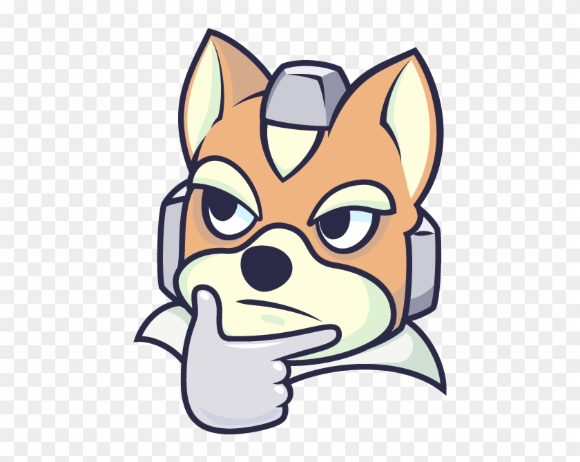 Star Fox 64 Dog Like Mammal Dog Breed Nose Dog Small - Nintendo Thinking Emoji #996463