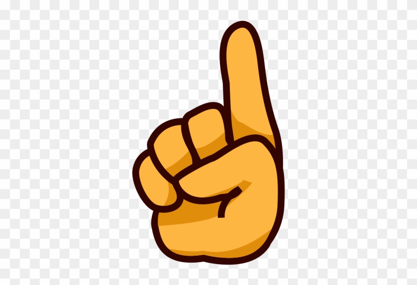Hand Emoji Clipart Sticker - Finger Pointing Up Emoji #996471