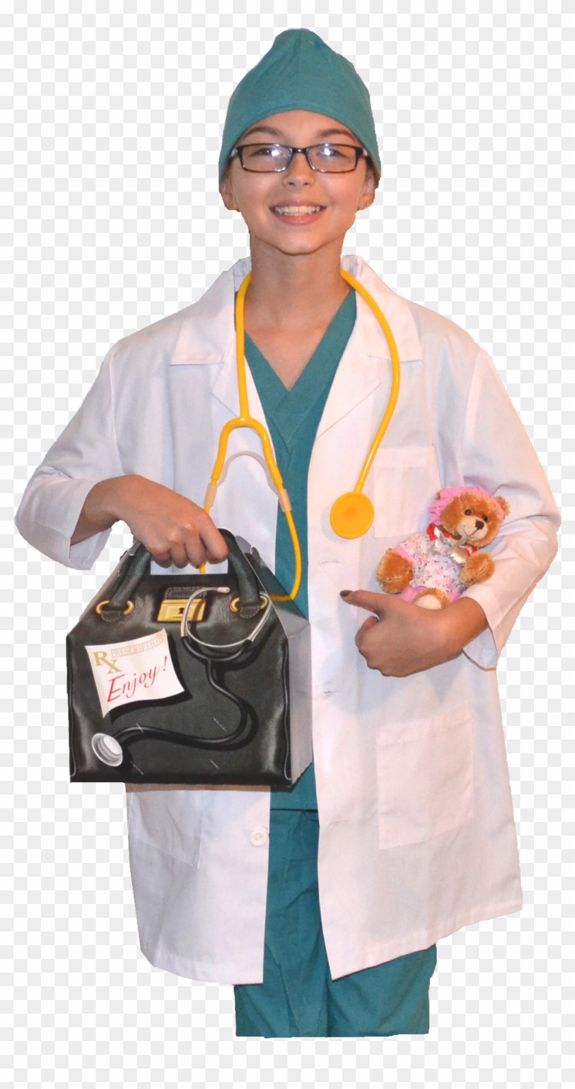 Com Introduces Authentic Doctor Costumes For - Kids Doctor Costume With Real Scrubs And Lab Coat, #996610