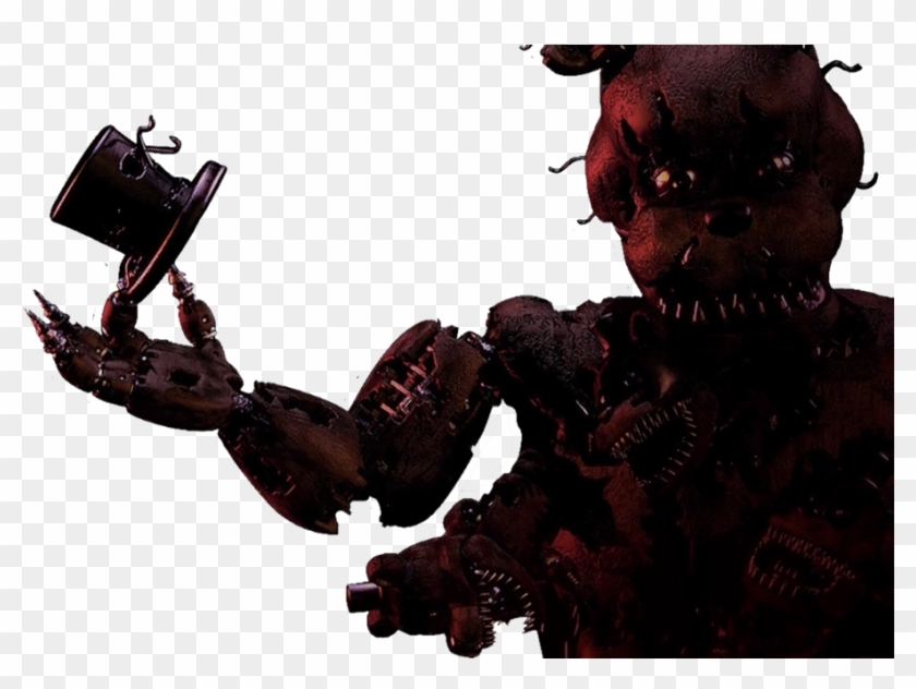 Nightmare Freddy Face - Fnaf 4 Nightmare Freddy Png #996620