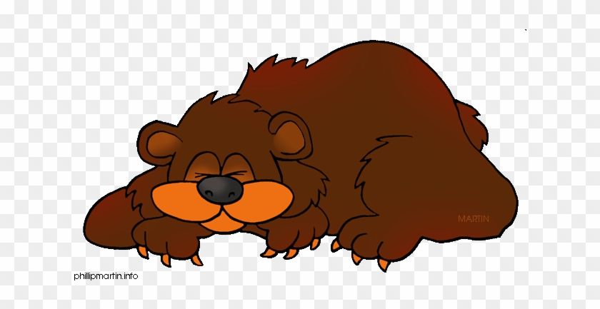 Hibernating Bear Clipart - Sleeping Bear Clip Art #996670