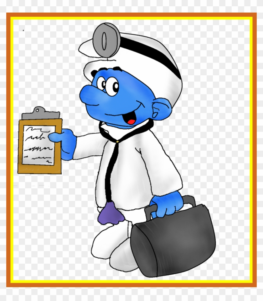 Astonishing Dabbler Doctor Smurf By Kalila Chan On - Dr Smurf #996674