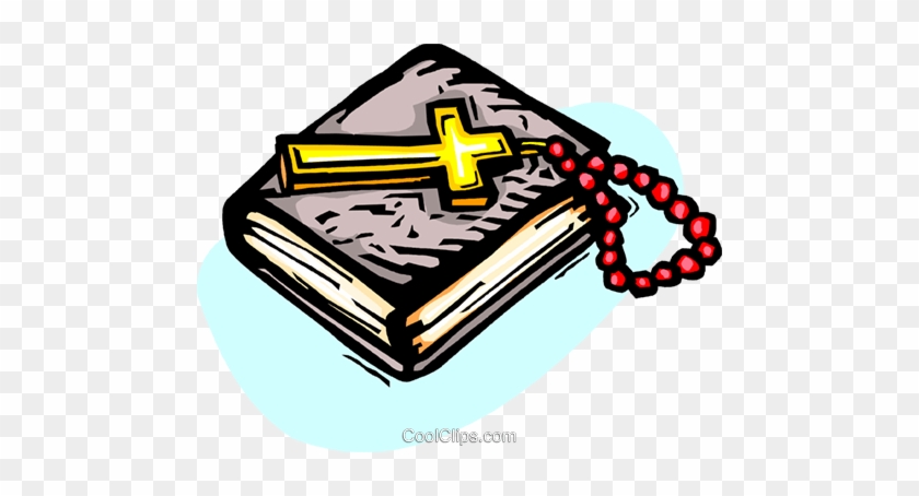 Holy Bible With Crucifix And Beads Royalty Free Vector - Holy Bible With Crucifix And Beads Royalty Free Vector #996726