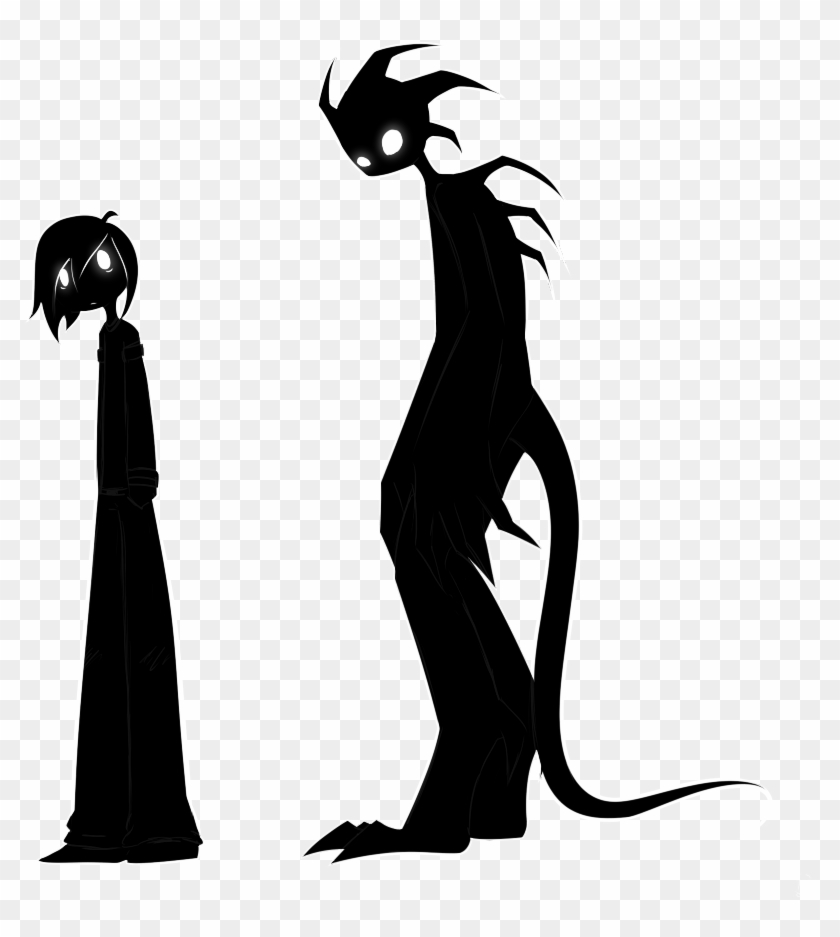 Shadow Boy And Shadow Monster By Luziland2 - Draw A Shadow Monster #996785