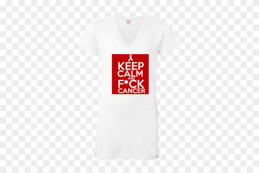 Keep Calm And F*ck Cancer Funny Slogan On Lung Cancer - Keep Calm Fuck Cancer Hodgkins Ornament (oval) #996874