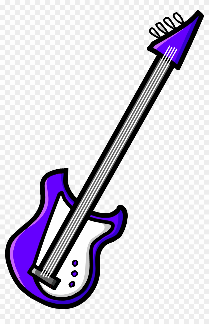 Purple Electric Bass - Videos De Club Penguin #996931