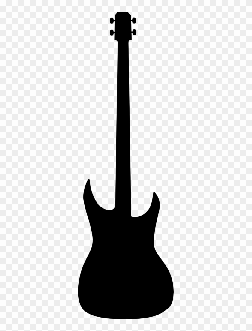 Bass Guitar Clipart Beach - Bass Guitar Silhouette Png #996959