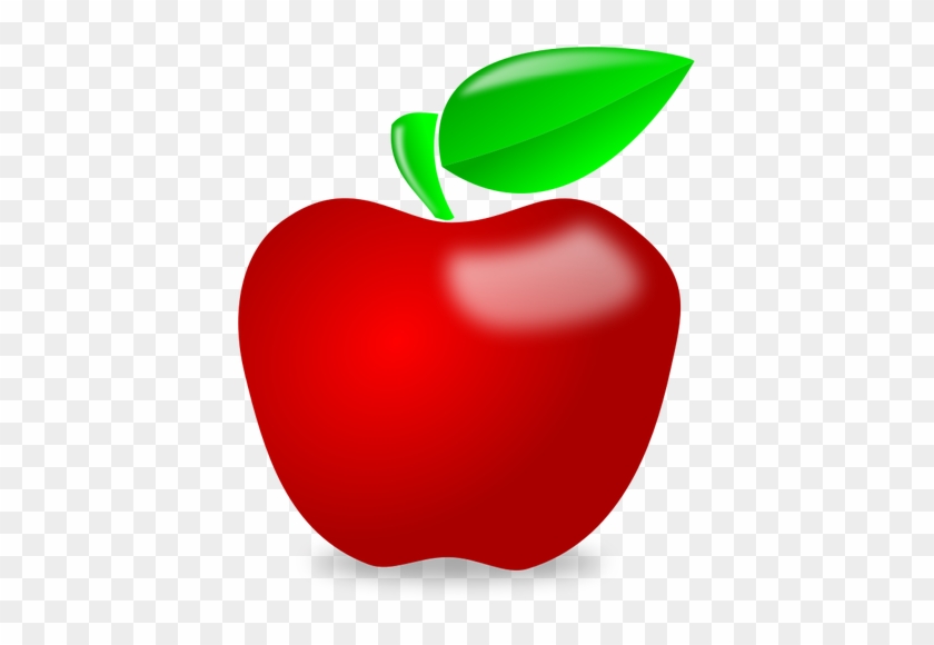 Shiny Spot Red Apple Vector Image - Apple Clip Art Png #996972