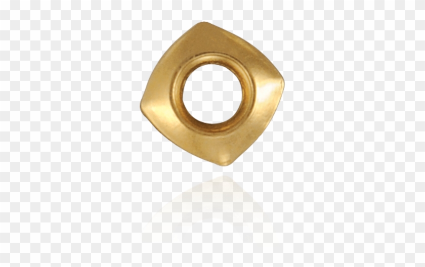 14k Gold Square Shape Bezel Sliders For Round Stone - Circle #997330