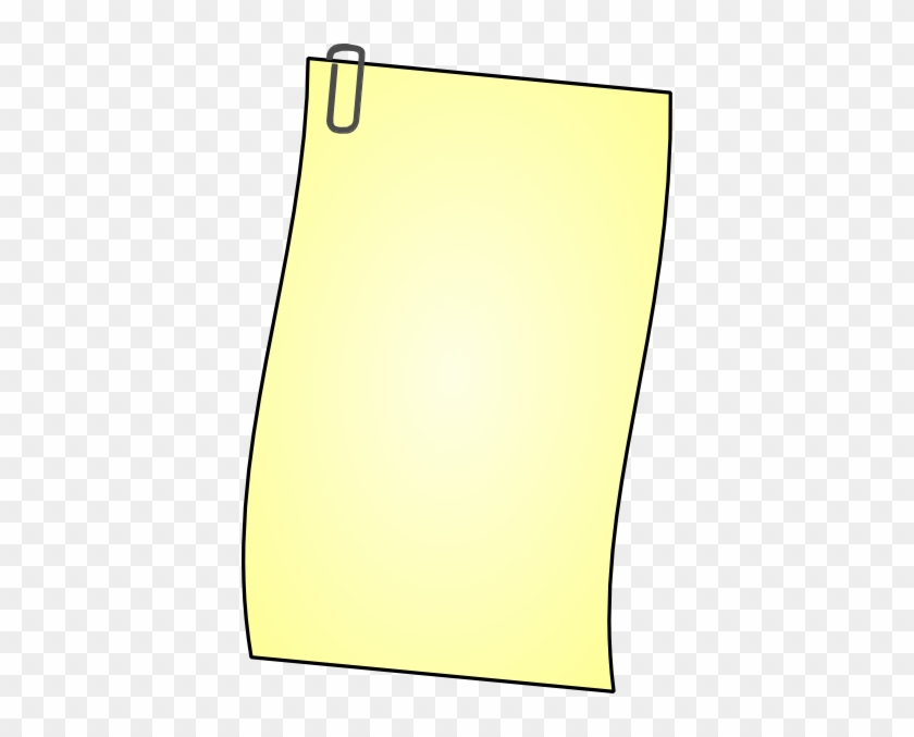 Note With Clip Clip Art At Clker - Paper #997525
