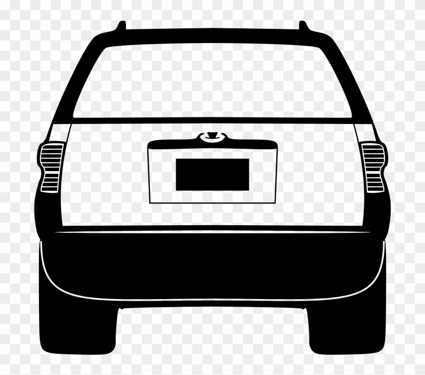 Vehicle Clip Art - Animated Back Of A Car #997670