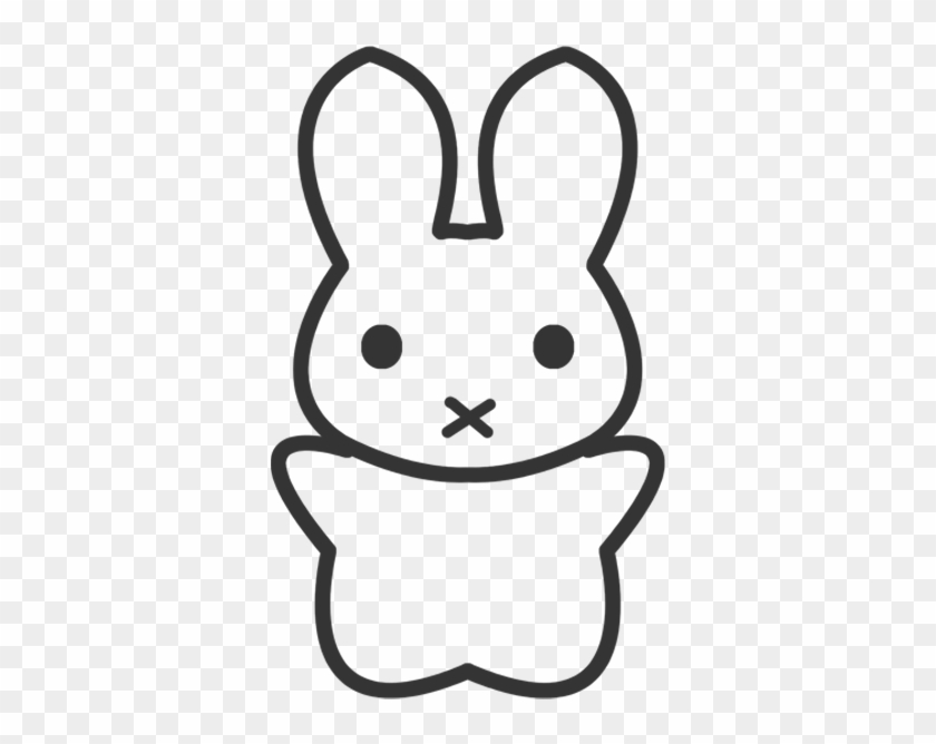 Rabbit Drawing Cartoon - Simple Cartoon Bunny #997701