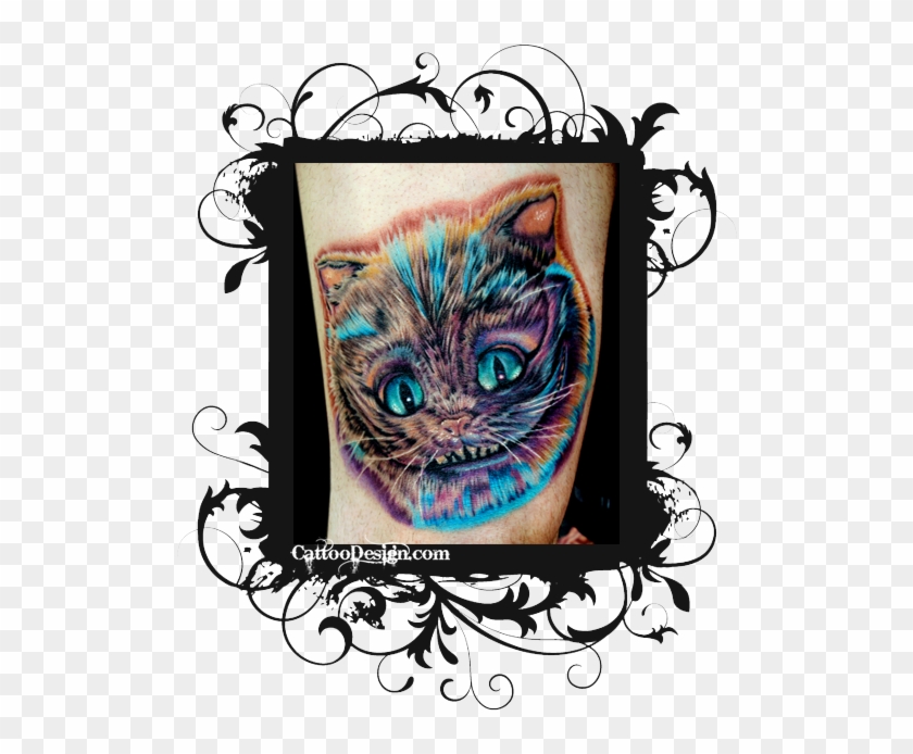 My Cheshire Cat Tattoo Design - Tribal Cat Tattoo For Womens #997754