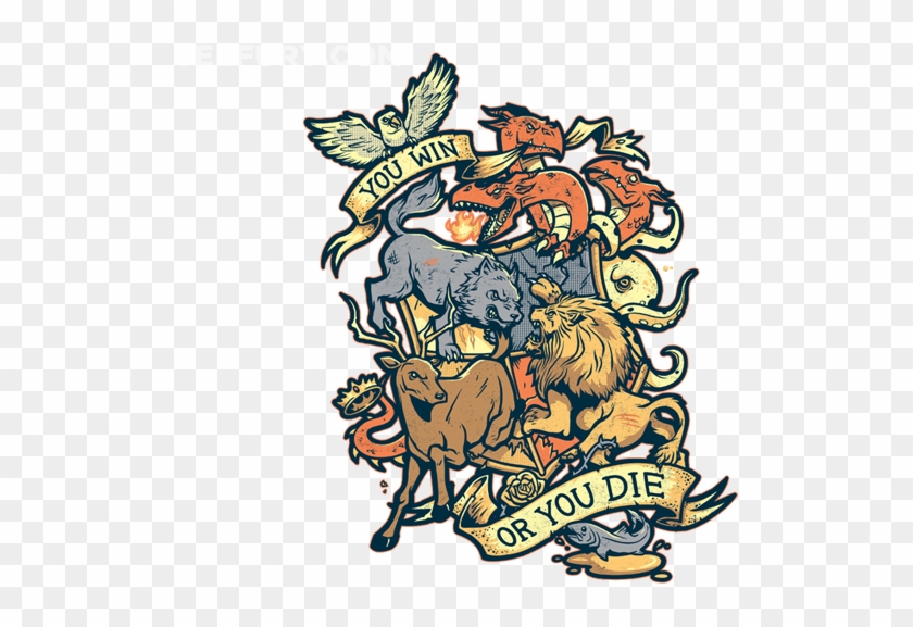 No Spoilers[no Spoilers]teefury Is Featuring Another - Win Or Die Canvas Print - Small By Winterartwork #997837