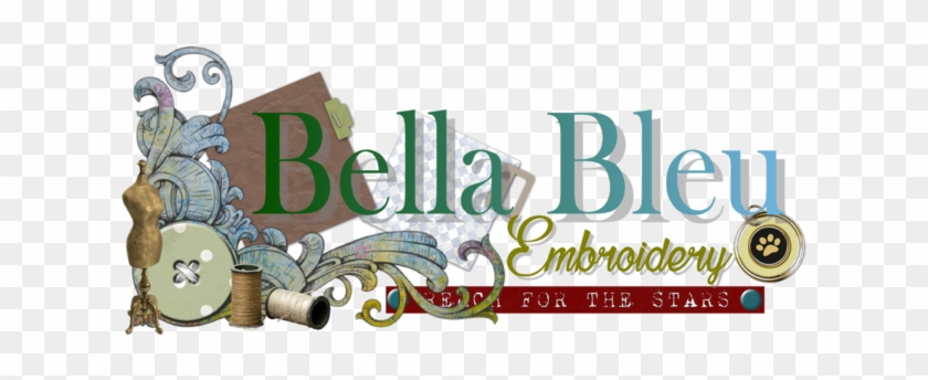 Bella Bleu Embroidery - Graphic Design #997856
