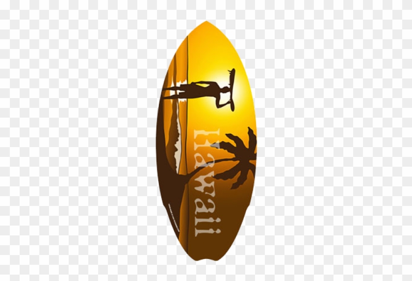 Super Sunset Hawaii Mini Surfboard - Hawaiian Wood Mini Surfboard Super Sunset 50cm #997875