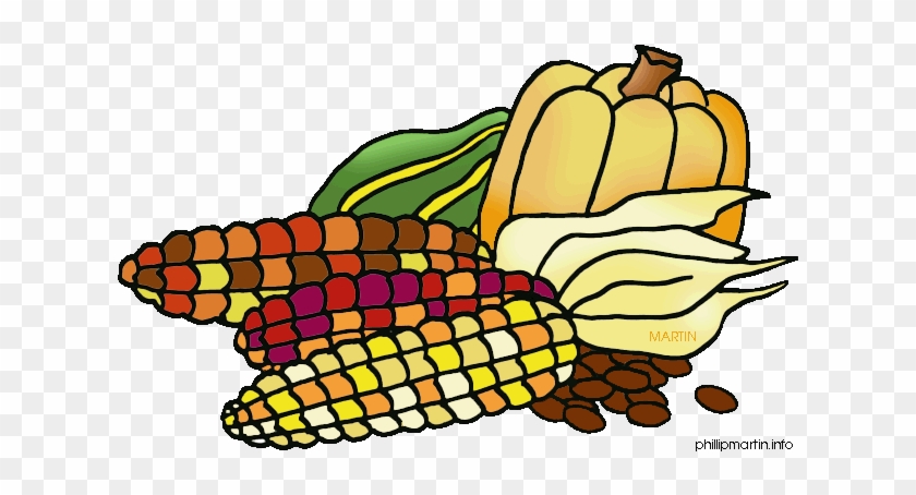 Corn Clipart Harvest - Three Sisters Corn Bean And Squash #997991