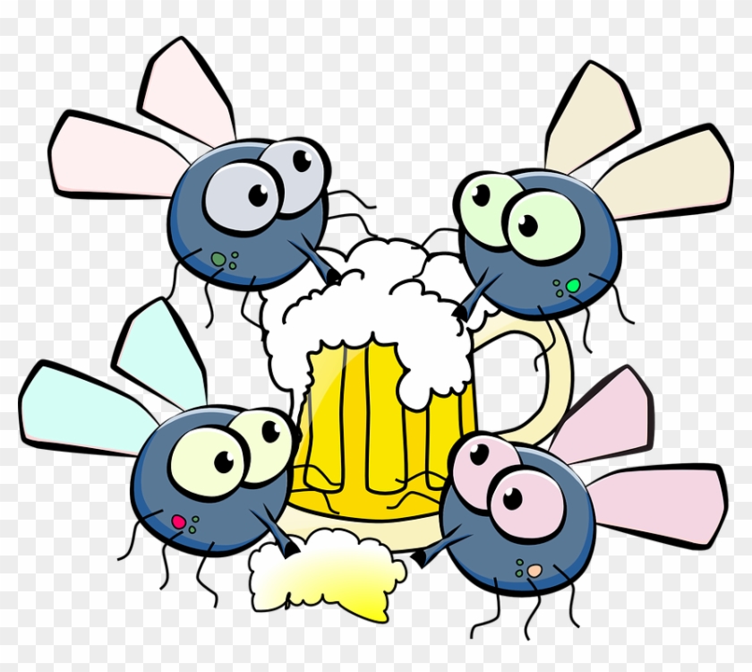 Fall Festival Clipart 28, Buy Clip Art - Fly Drinking Beer #998004